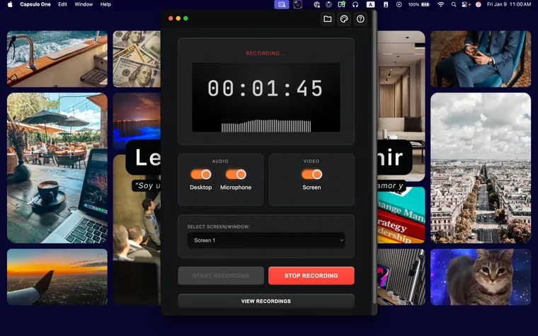 Recording in progress